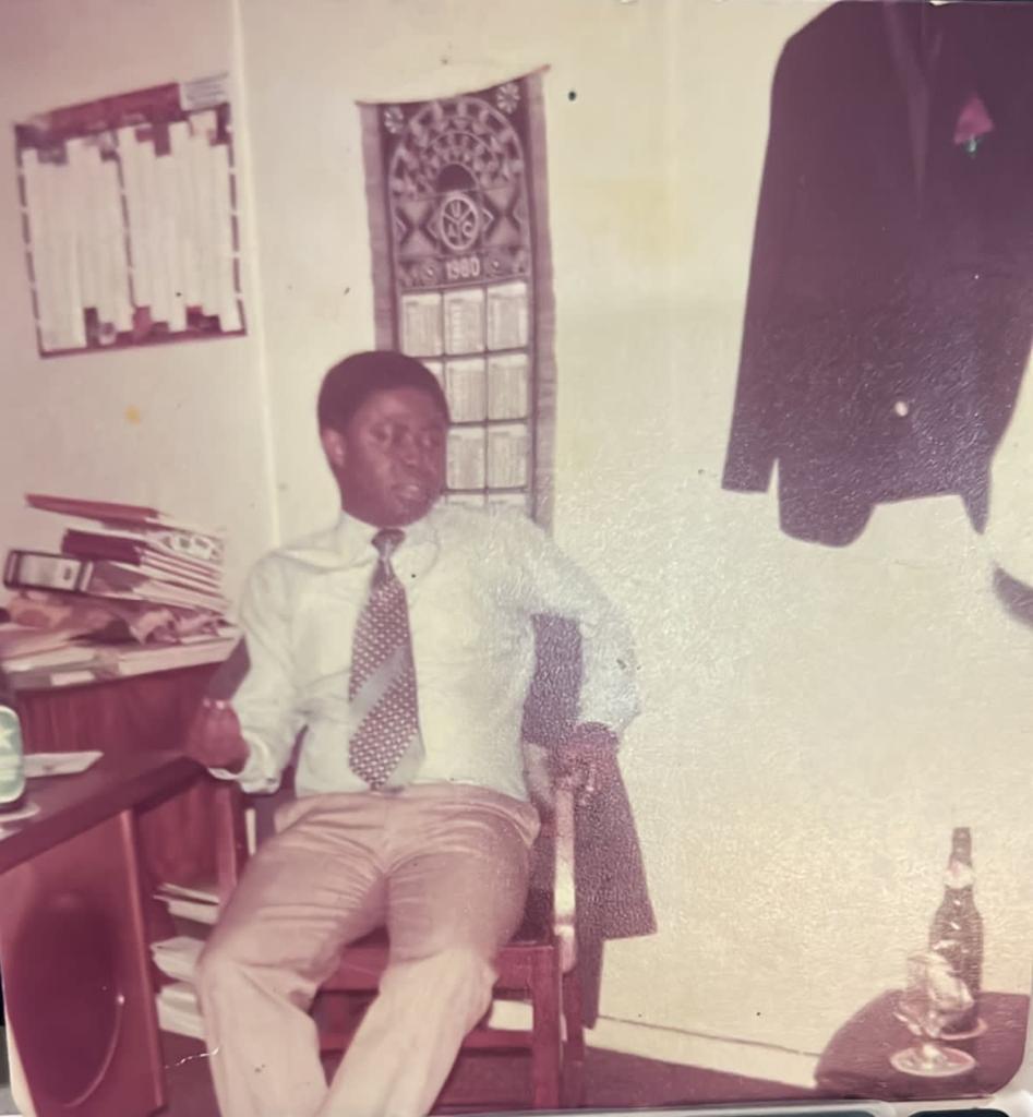 Young Atta Panyin at his desk