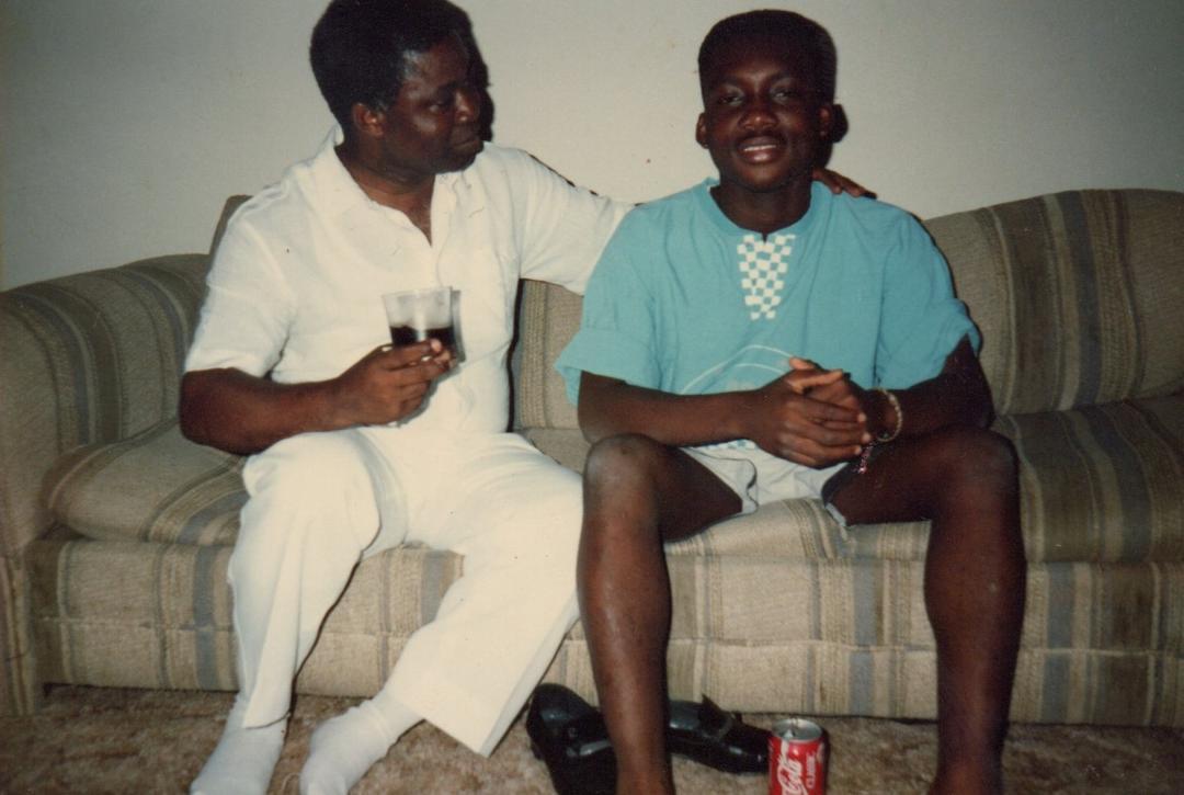 Father and son moment